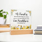 For Friend | Printed Square Acrylic Plaque