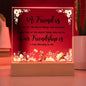 For Friend | Printed Square Acrylic Plaque